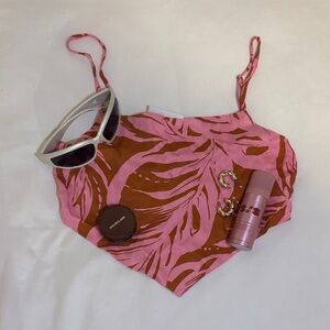 Forever 21 Pink and Brown Tank Top